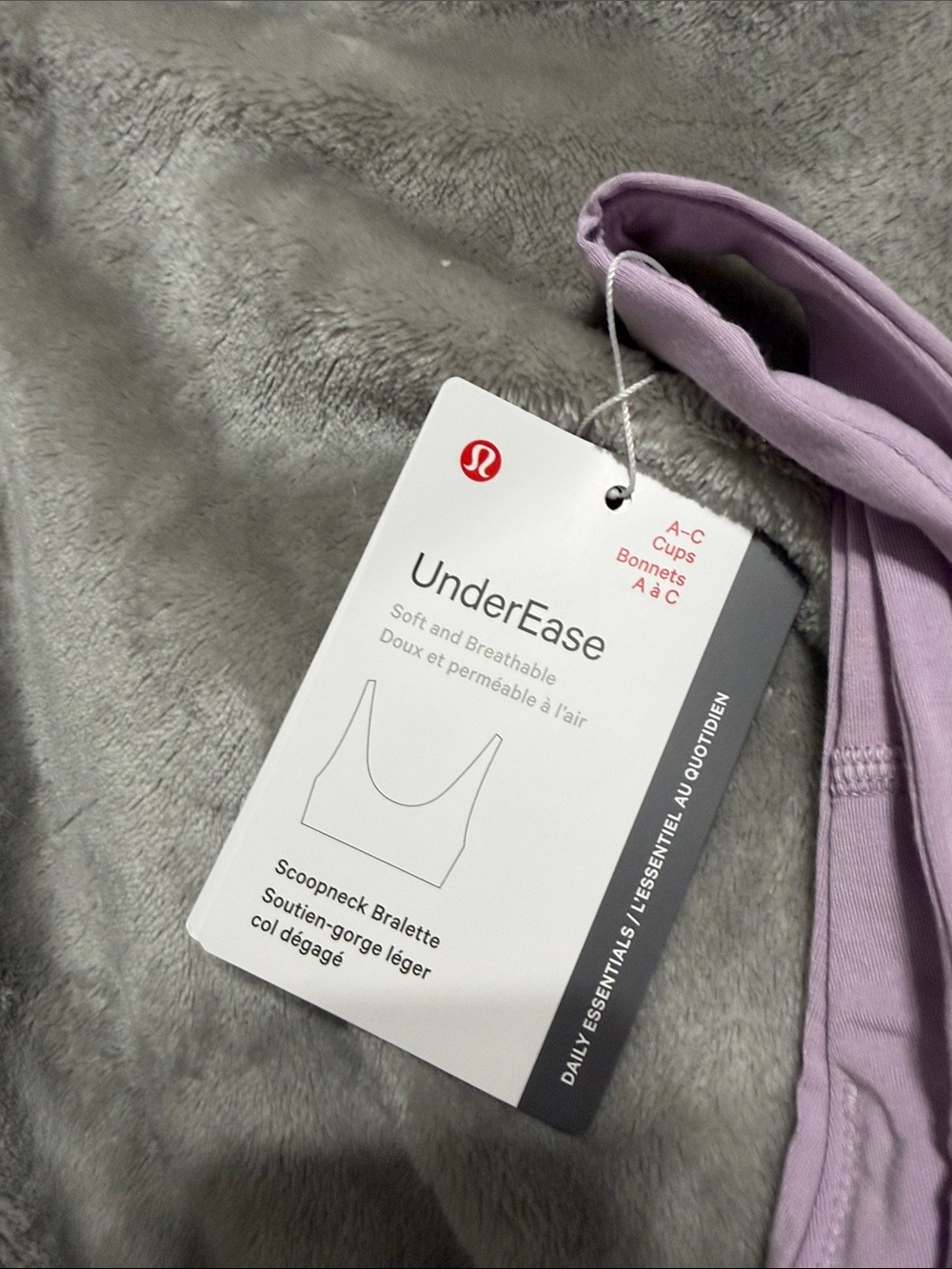 lululemon athletica UnderEase Lavender Wireless Bralette - Picture 2 of 3